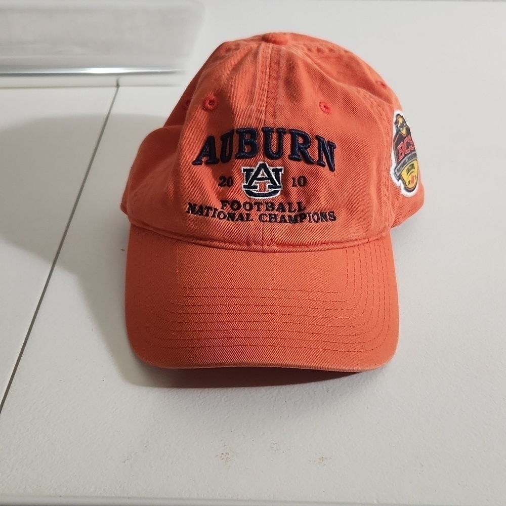 Auburn Hat SEC Football Champions 2010 Legacy Baseball Cap Hat Adjustable Orange